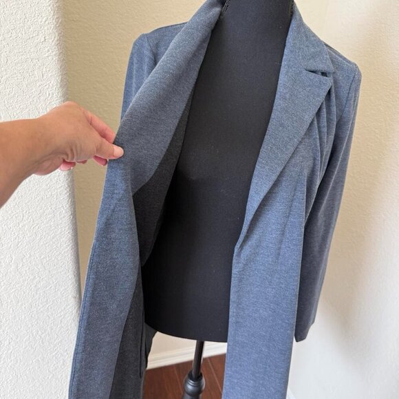 NIC + ZOE All Day Comfort Knit Blazer In Dark Indigo size S - Picture 4 of 14